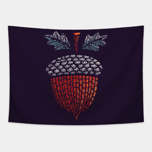 Autumn Acorn | The Mighty Oak Seed Tapestry by TuncGK