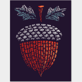 Autumn Acorn | The Mighty Oak Seed Posters and Art