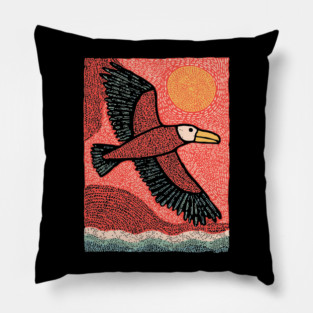 Albatross at Sea | The Mariner's Omen Pillow