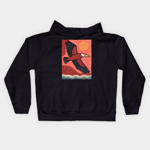 Albatross at Sea | The Mariner's Omen Kids Hoodie by TuncGK