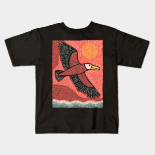 Albatross at Sea | The Mariner's Omen Kids T-Shirt