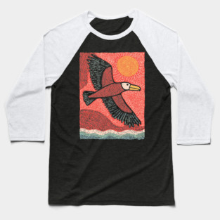 Albatross at Sea | The Mariner's Omen Baseball T-Shirt