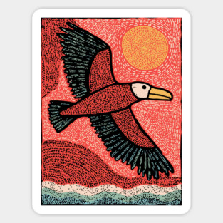 Albatross at Sea | The Mariner's Omen Magnet