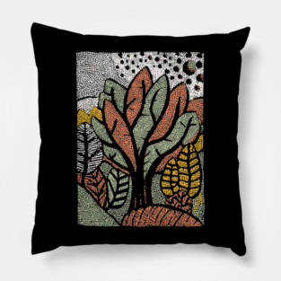 Abstract Autumn Leaves | The Changing of the Seasons Pillow