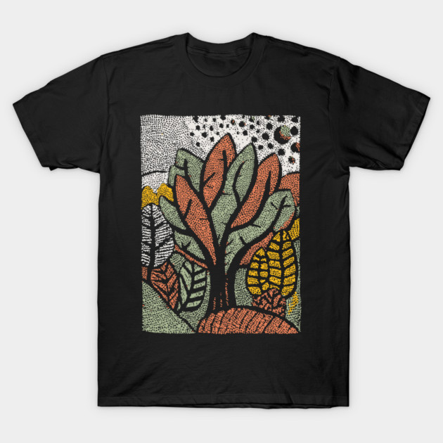 Abstract Autumn Leaves | The Changing of the Seasons T-Shirt by TuncGK