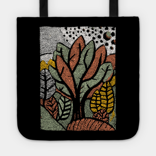 Abstract Autumn Leaves | The Changing of the Seasons Tote by TuncGK