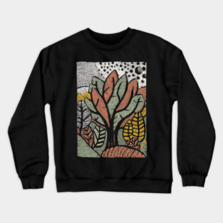Abstract Autumn Leaves | The Changing of the Seasons Crewneck Sweatshirt