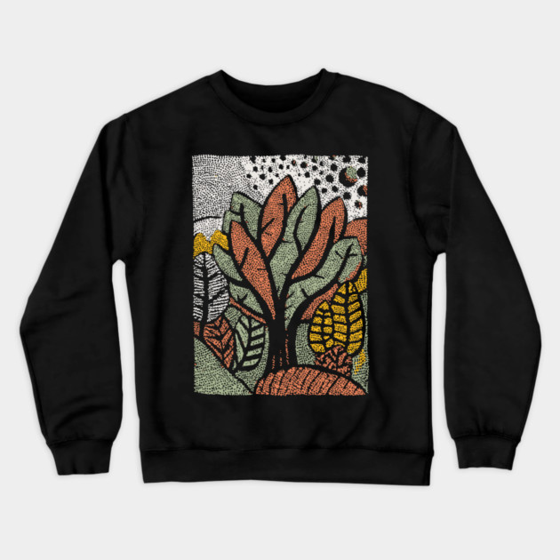Abstract Autumn Leaves | The Changing of the Seasons Crewneck Sweatshirt by TuncGK
