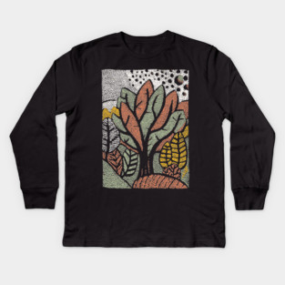 Abstract Autumn Leaves | The Changing of the Seasons Kids Long Sleeve T-Shirt