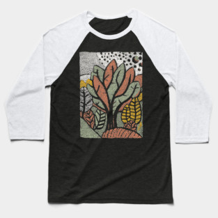 Abstract Autumn Leaves | The Changing of the Seasons Baseball T-Shirt