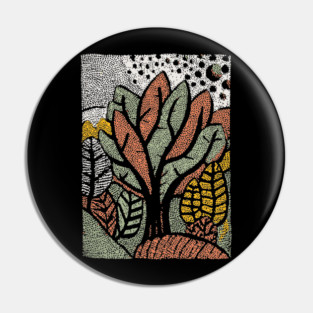 Abstract Autumn Leaves | The Changing of the Seasons Pin