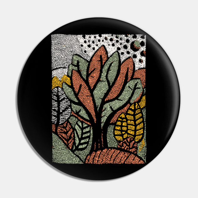 Abstract Autumn Leaves | The Changing of the Seasons Pin by TuncGK