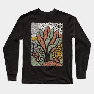 Abstract Autumn Leaves | The Changing of the Seasons Long Sleeve T-Shirt