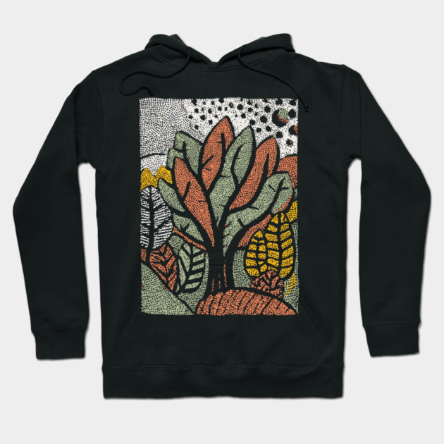Abstract Autumn Leaves | The Changing of the Seasons Hoodie by TuncGK