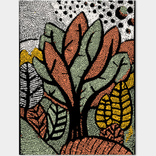 Abstract Autumn Leaves | The Changing of the Seasons Posters and Art