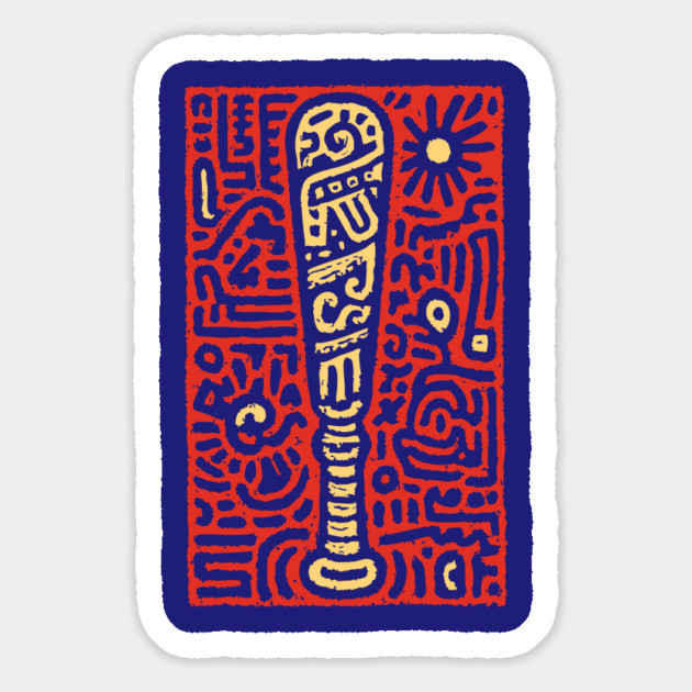 Primal Baseball Bat | The Ol' Sandlot Slugger Magnet by TuncGK