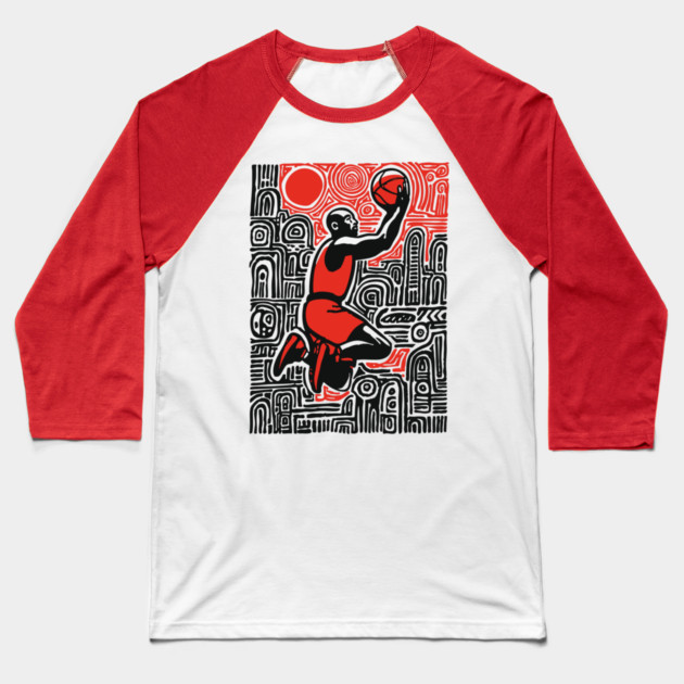 Urban Basketball | The Streetball Legend Baseball T-Shirt by TuncGK