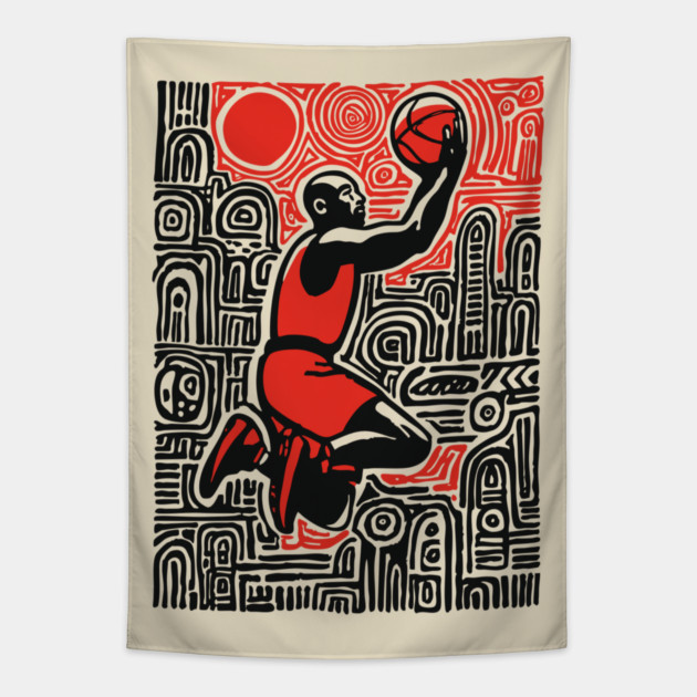 Urban Basketball | The Streetball Legend Tapestry by TuncGK