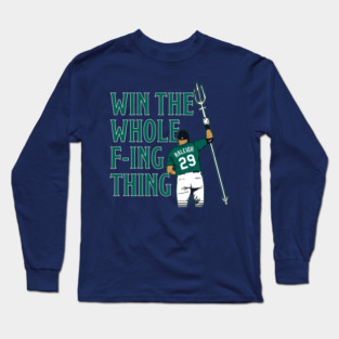 Mariners Cal Raleigh Big Dumper Win Long Sleeve T-Shirt
