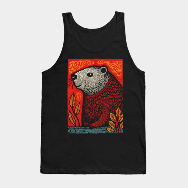 Industrious Beaver | The Woodland Engineer Tank Top by TuncGK