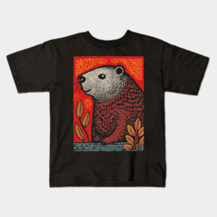 Industrious Beaver | The Woodland Engineer Kids T-Shirt