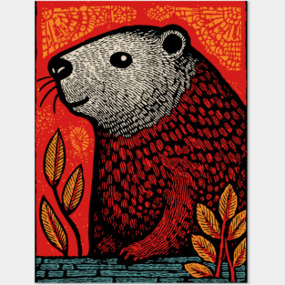 Industrious Beaver | The Woodland Engineer Posters and Art