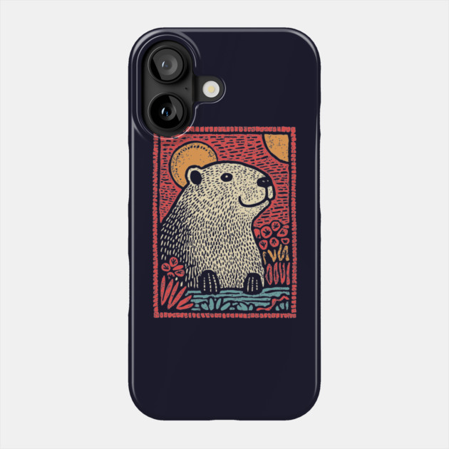 Gentle Beaver | The Cozy River Dweller Phone Case by TuncGK