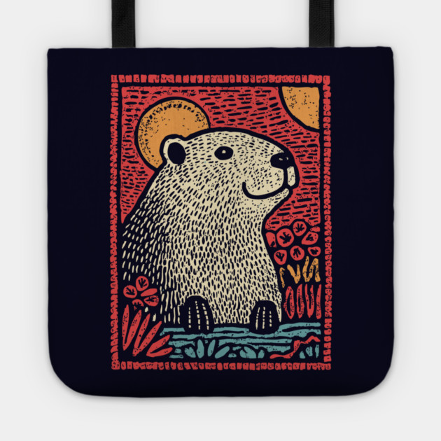 Gentle Beaver | The Cozy River Dweller Tote by TuncGK