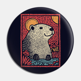 Gentle Beaver | The Cozy River Dweller Pin