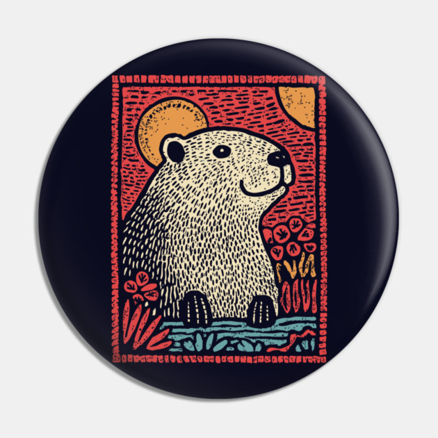 Gentle Beaver | The Cozy River Dweller Pin by TuncGK