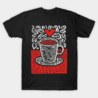 A Cup of Love | The Morning Coffee Ritual T-Shirt