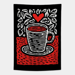 A Cup of Love | The Morning Coffee Ritual Tapestry