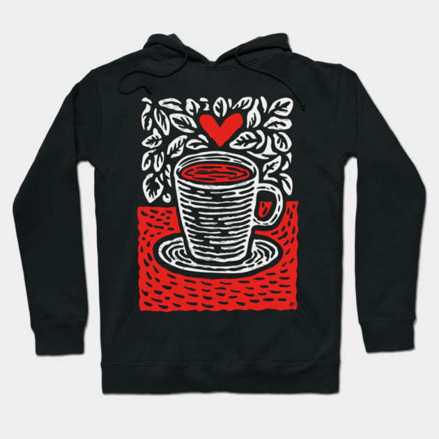 A Cup of Love | The Morning Coffee Ritual Hoodie by TuncGK