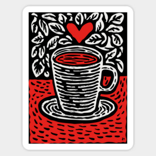 A Cup of Love | The Morning Coffee Ritual Magnet