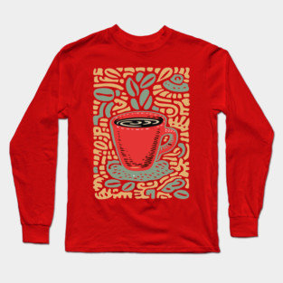 Groovy Coffee Mug | The Abstract Morning Brew Long Sleeve T-Shirt