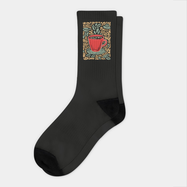 Groovy Coffee Mug | The Abstract Morning Brew Socks by TuncGK