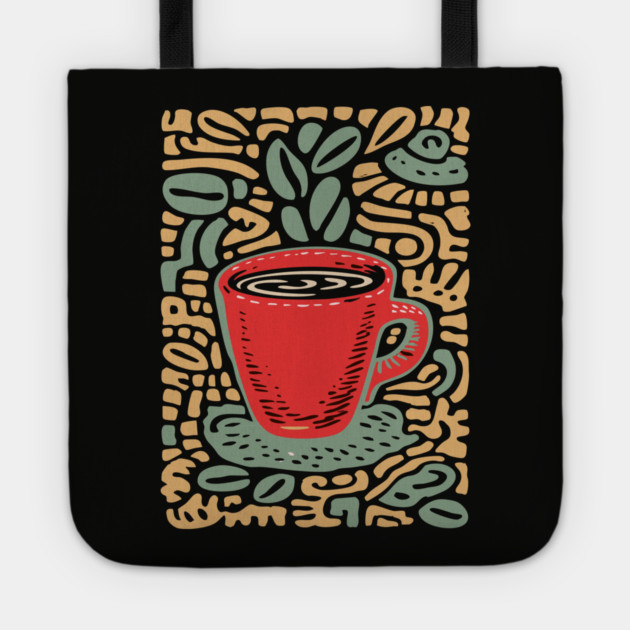 Groovy Coffee Mug | The Abstract Morning Brew Tote by TuncGK