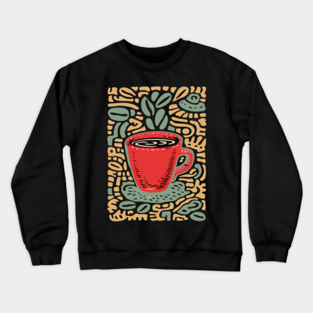 Groovy Coffee Mug | The Abstract Morning Brew Crewneck Sweatshirt by TuncGK