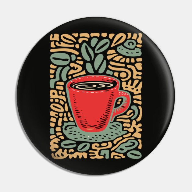 Groovy Coffee Mug | The Abstract Morning Brew Pin by TuncGK