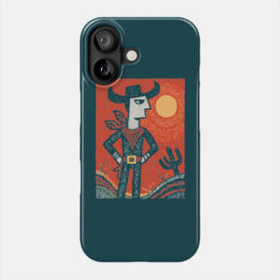 Cosmic Cowboy | The Abstract Southwestern Rider Phone Case