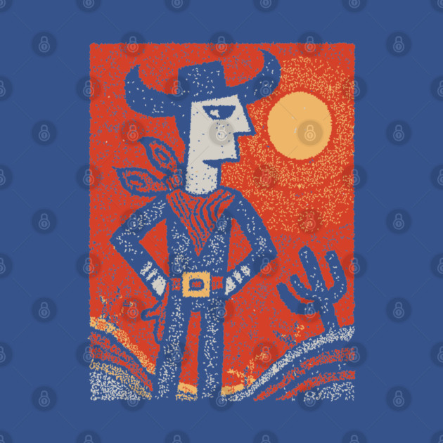 Cosmic Cowboy | The Abstract Southwestern Rider by TuncGK