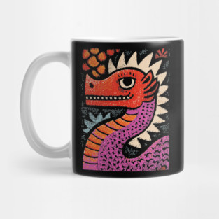 Whimsical Red Dragon | Friendly Mythical Beast Mug