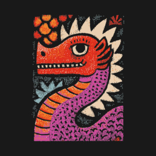 Whimsical Red Dragon | Friendly Mythical Beast T-Shirt