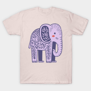 Scandinavian Folk Art Elephant | Gentle Giant Graphic T-Shirt