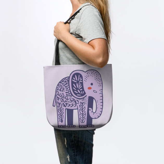 Scandinavian Folk Art Elephant | Gentle Giant Graphic by TuncGK