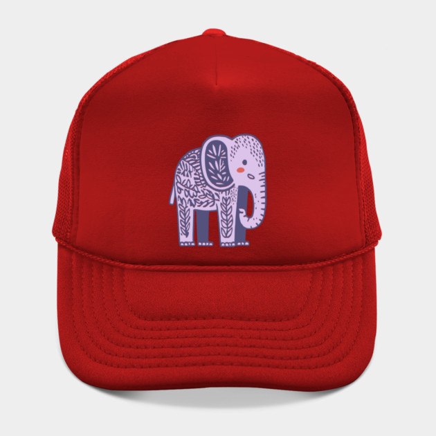Scandinavian Folk Art Elephant | Gentle Giant Graphic by TuncGK
