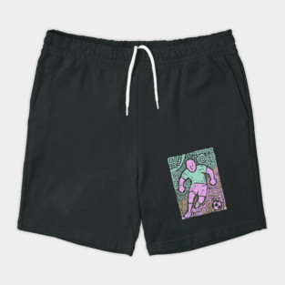 Abstract Soccer Player | The Beautiful Game Graphic Shorts