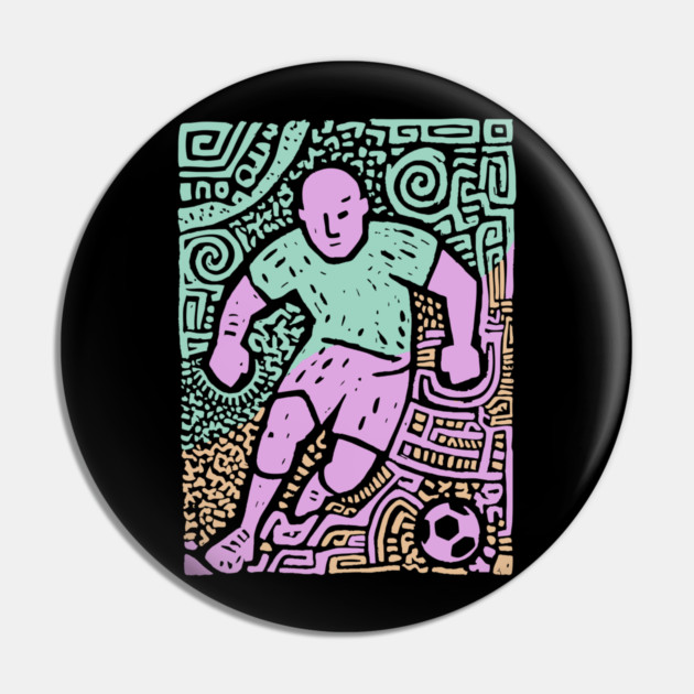 Abstract Soccer Player | The Beautiful Game Graphic Pin by TuncGK