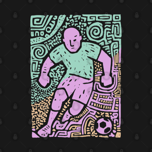 Abstract Soccer Player | The Beautiful Game Graphic by TuncGK