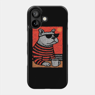 Cool Bulldog | The Sunbathing Beach Bully Phone Case